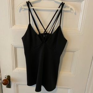 Express black Black Strappy Top
